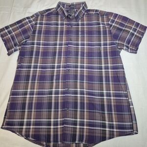 Men's Purple Plaid Shirt